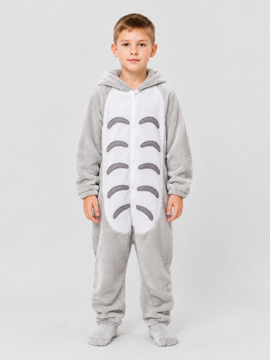 Kids' Insulated Hooded Pajama Jumpsuit