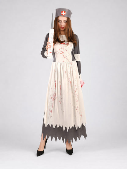 Costume with Hat and Toy Syringe on-model view