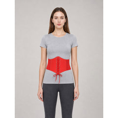 Red Lace-Up Corset Belt for Dresses and Outfits