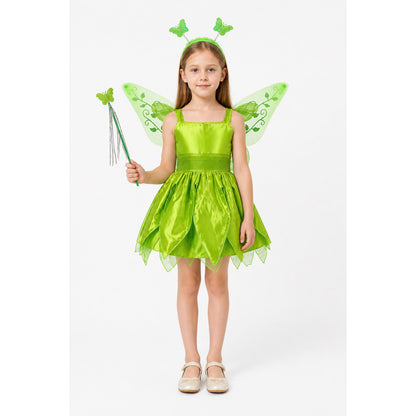 Children's Fairy Costume with Wings and Wand main product view