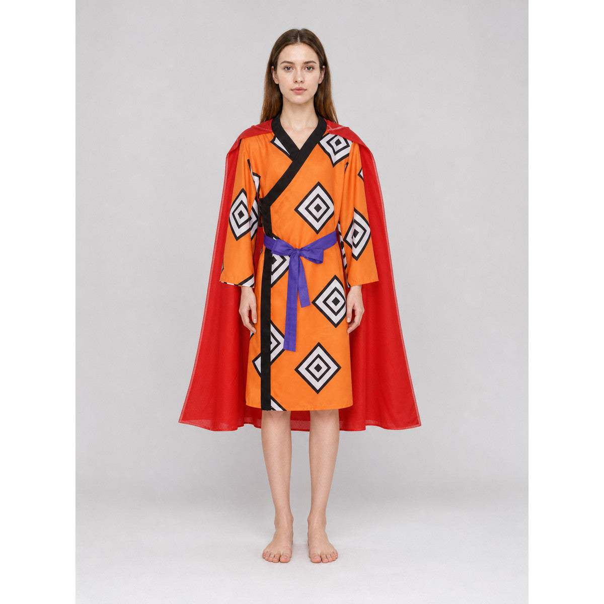 One Piece Cosplay Costume with Cape and Belt