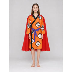 One Piece Jinbe Cosplay Costume with Cape and Belt