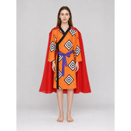 One Piece Cosplay Costume with Cape and Belt