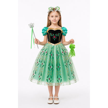Princess Dress with Corset and Full Skirt for Halloween main product view