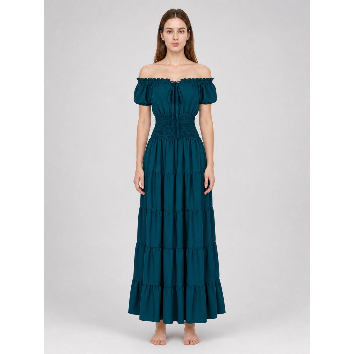 Medieval Irish-Style Tiered Dress