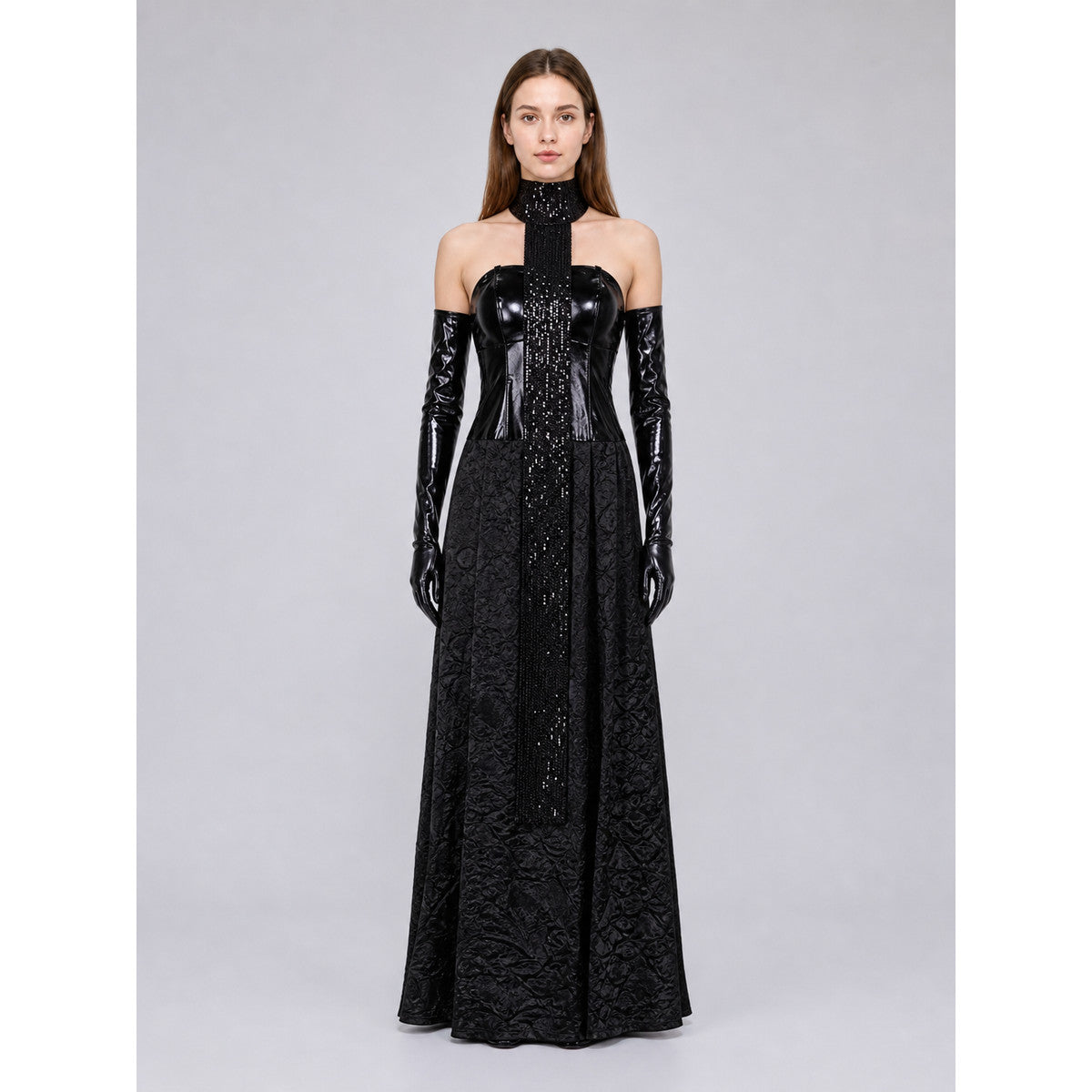Padmé Cosplay Dress, Black, with Accessories