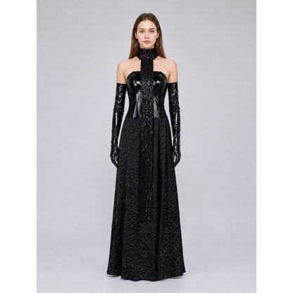 Padmé Cosplay Dress, Black, with Accessories