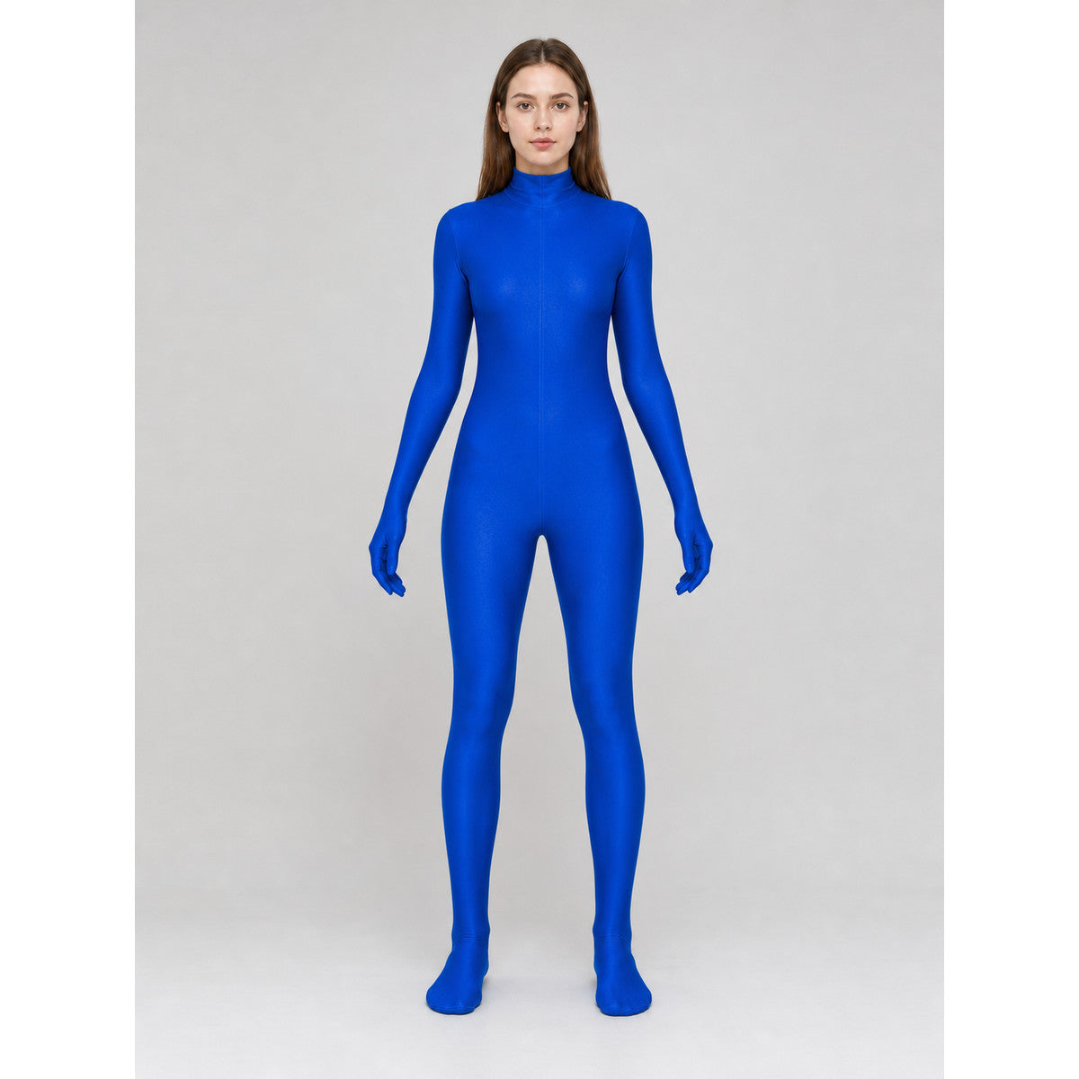 Blue Invisibility Suit for Cosplay and Stage Performances