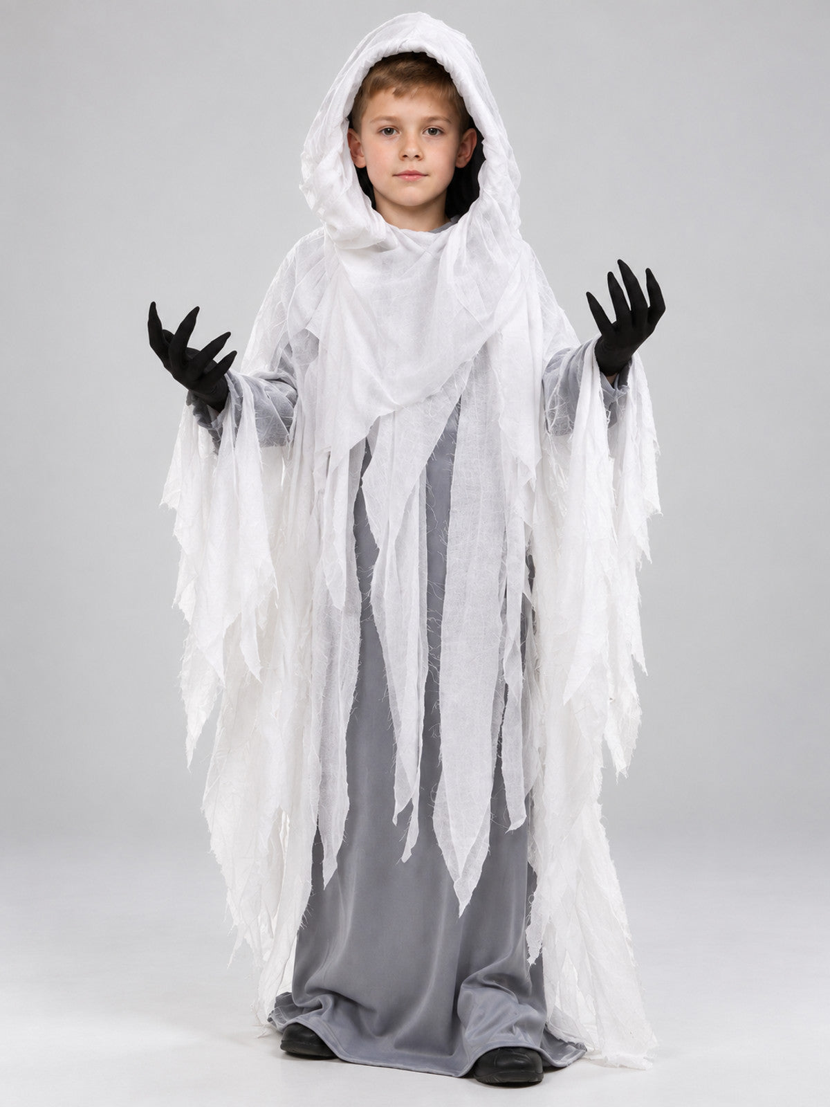 Children’s Ghostly Reaper Costume on-model view
