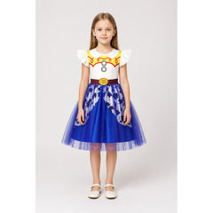 Toy Story Jessie Children’s Halloween Costume Dress with Full Skirt