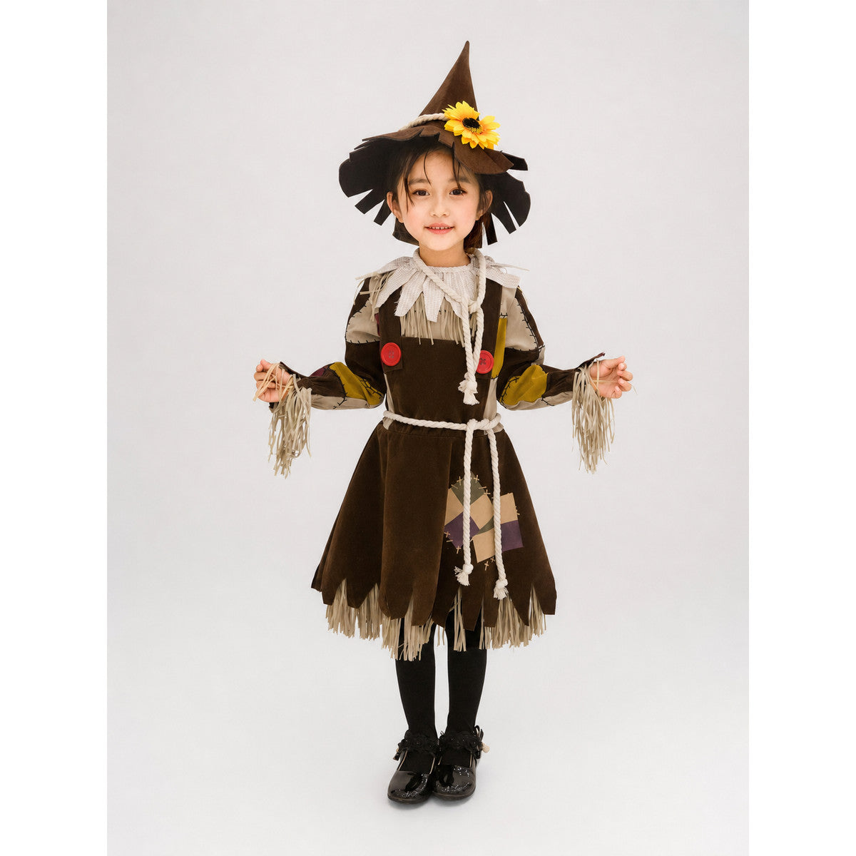 Scarecrow Stage Costume with Hat and Fringe