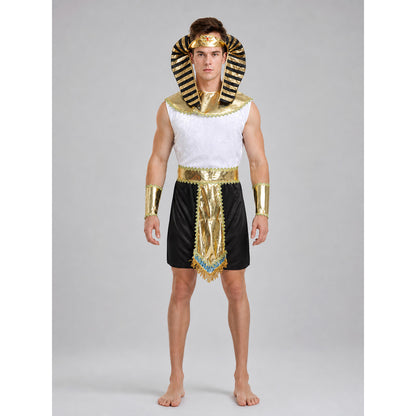 Ancient Egyptian-Style Pharaoh Costume for Parties