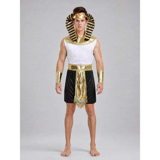 Ancient Egyptian-Style Pharaoh Costume for Parties