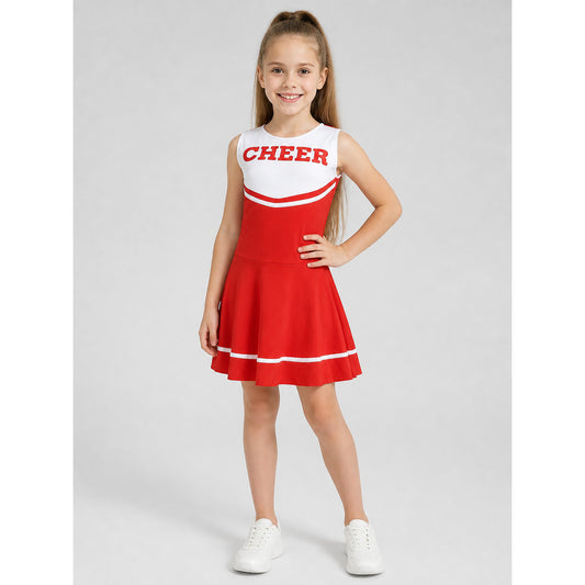 Cheerleading-Style Stage Dress with Cheer