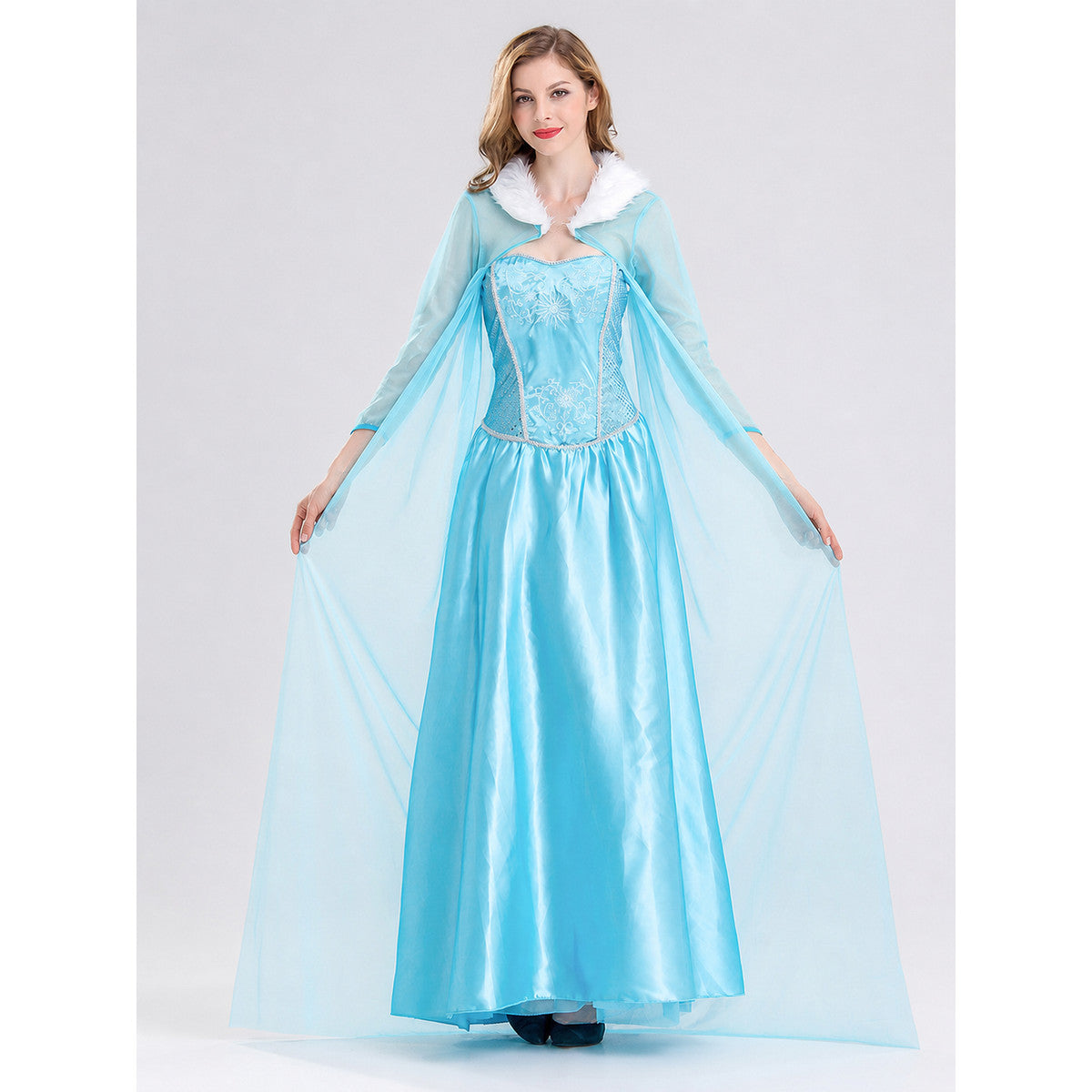 Cosplay Costume: Dress with Sheer Cape