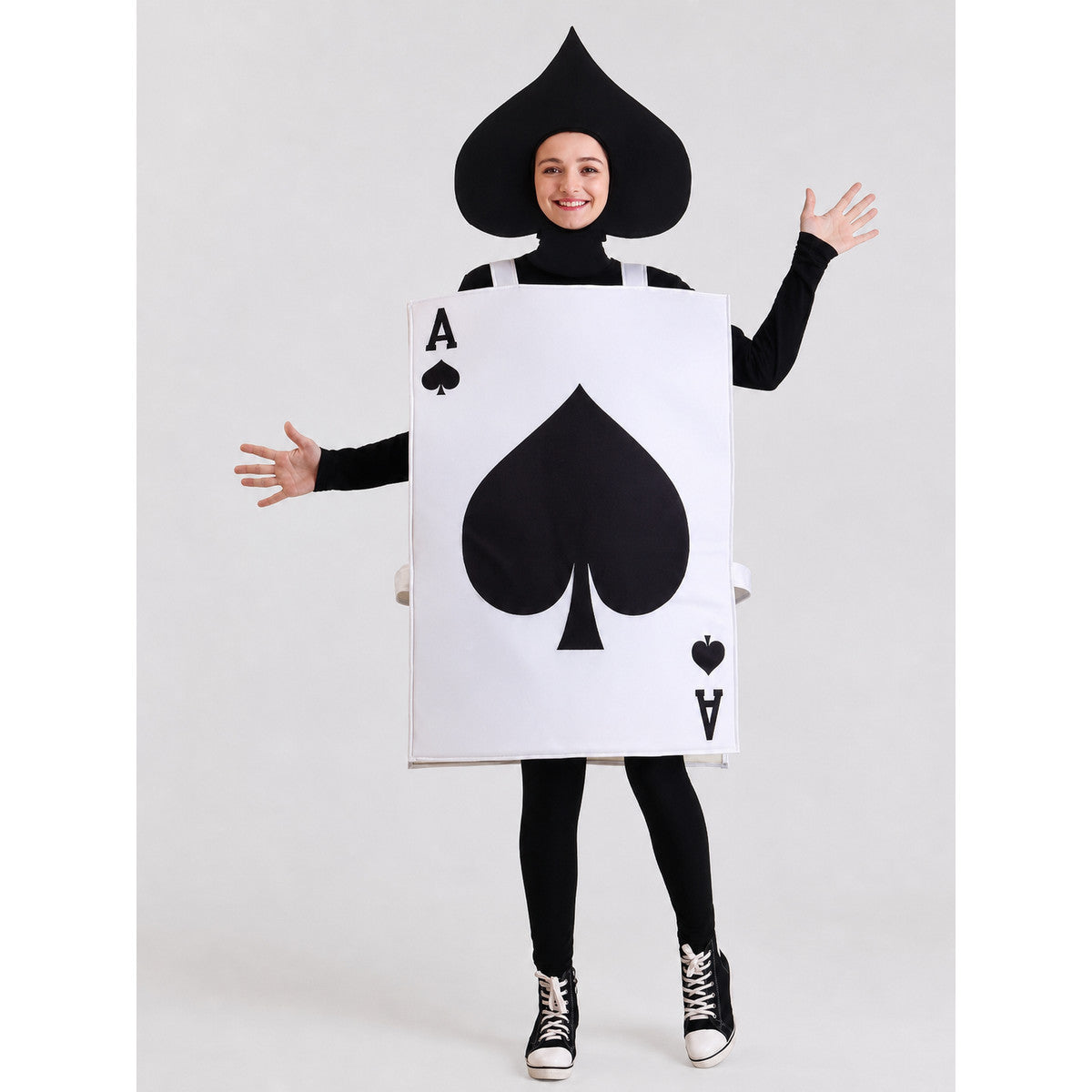 Ace of Spades Playing Card Costume for Performances