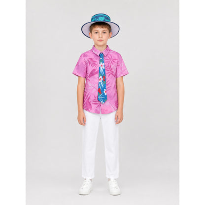 Nick Cosplay Costume: Shirt, Pants, Tie, Hat on-model view