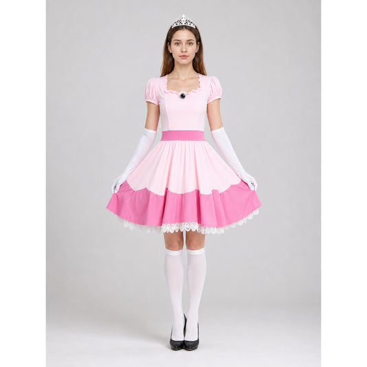 Princess Costume with Dress and Crown