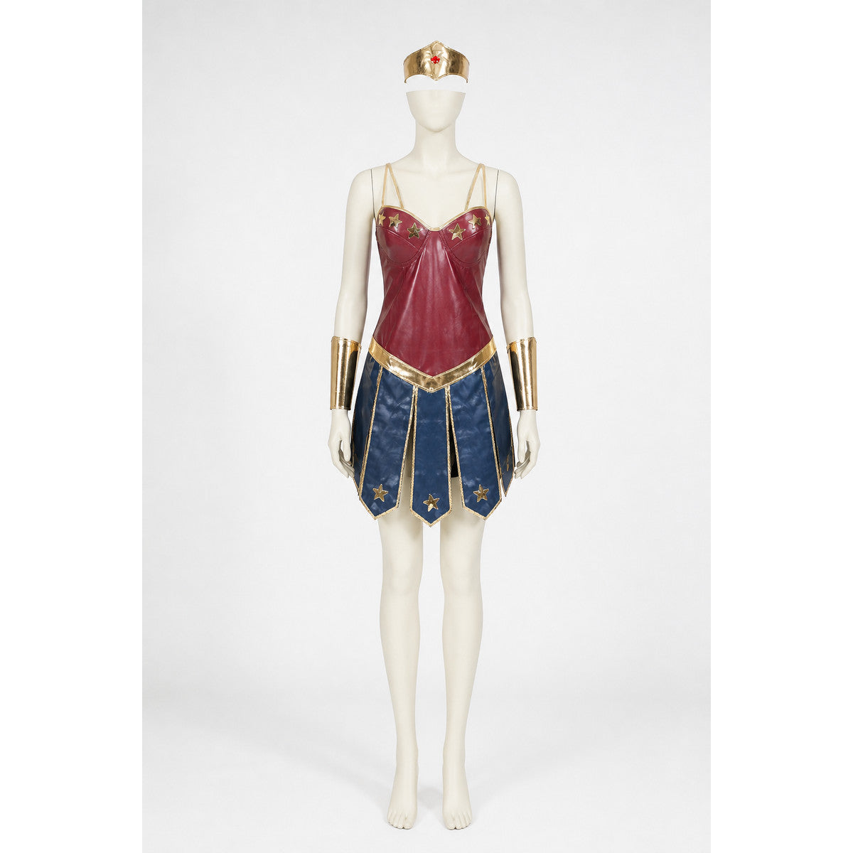 Cosplay costume with skirt, headband, and bracelets main product view