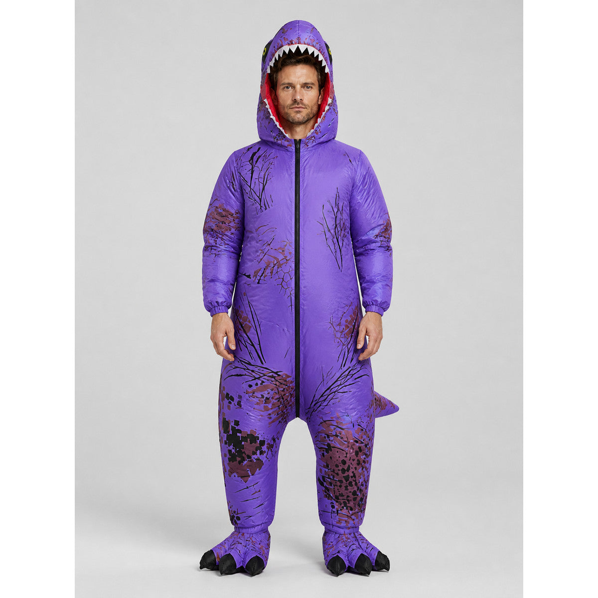 Dinosaur Costume for Adults and Children for Halloween on-model view