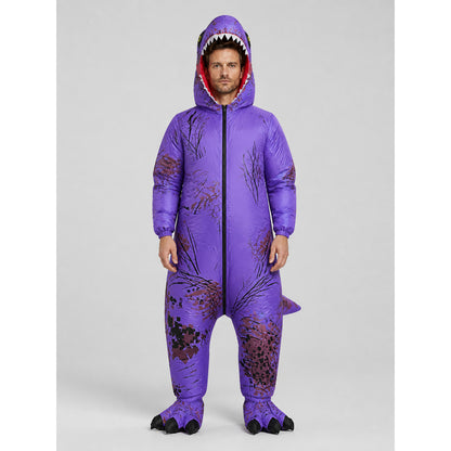 Dinosaur Costume for Adults and Children for Halloween on-model view
