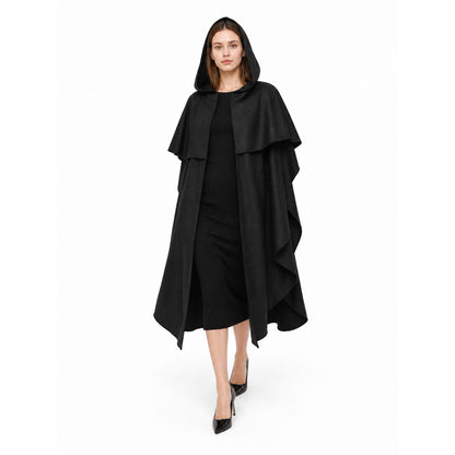 Black Hooded Carnival Cloak for Cosplay