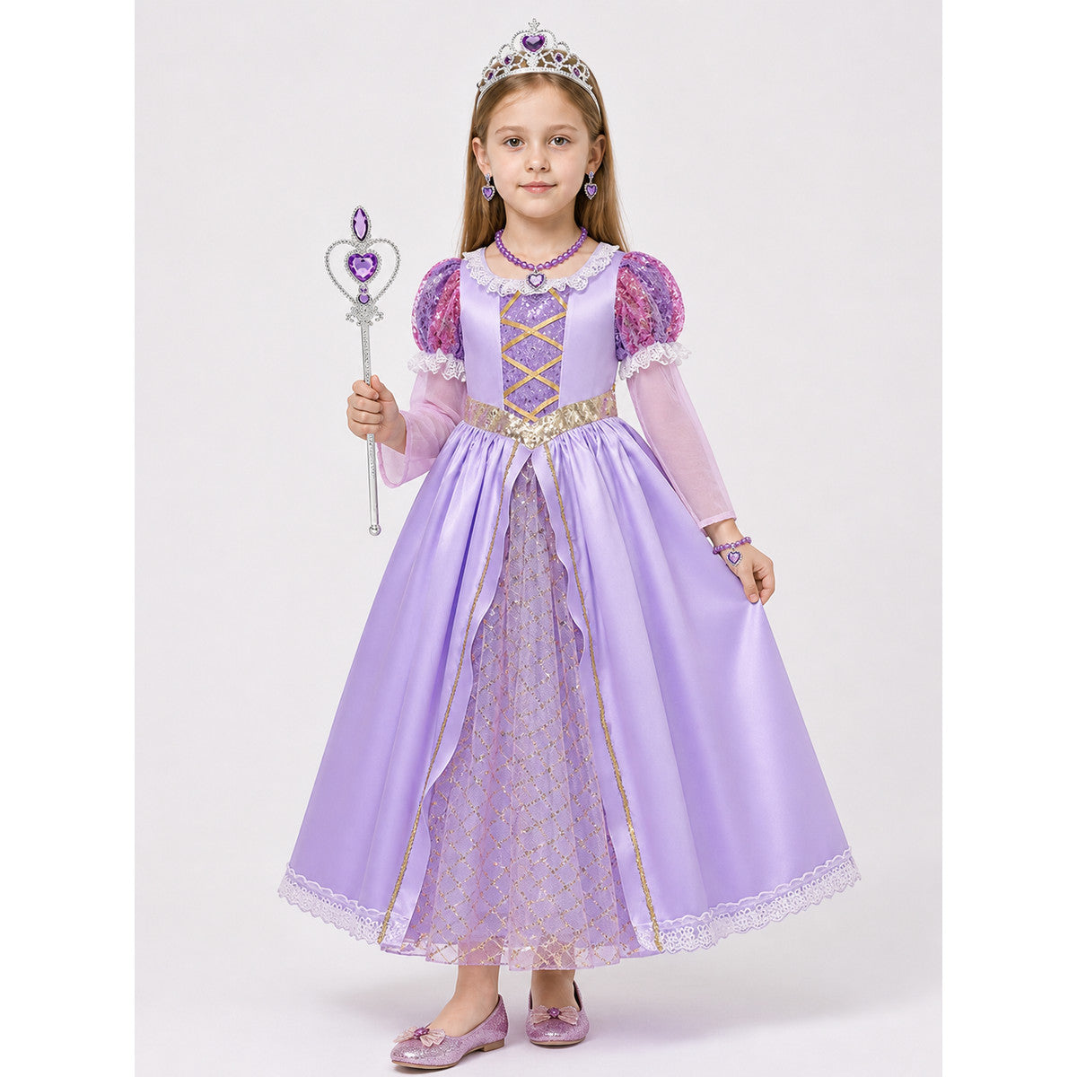 Princess Costume with Accessories for Halloween main product view