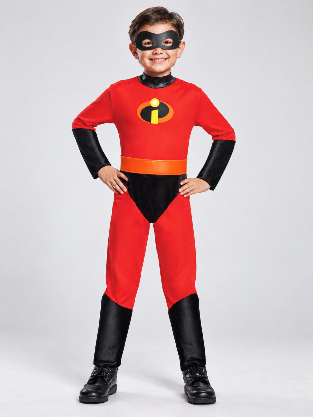 Kids' Superhero Costume, Red, with Mask