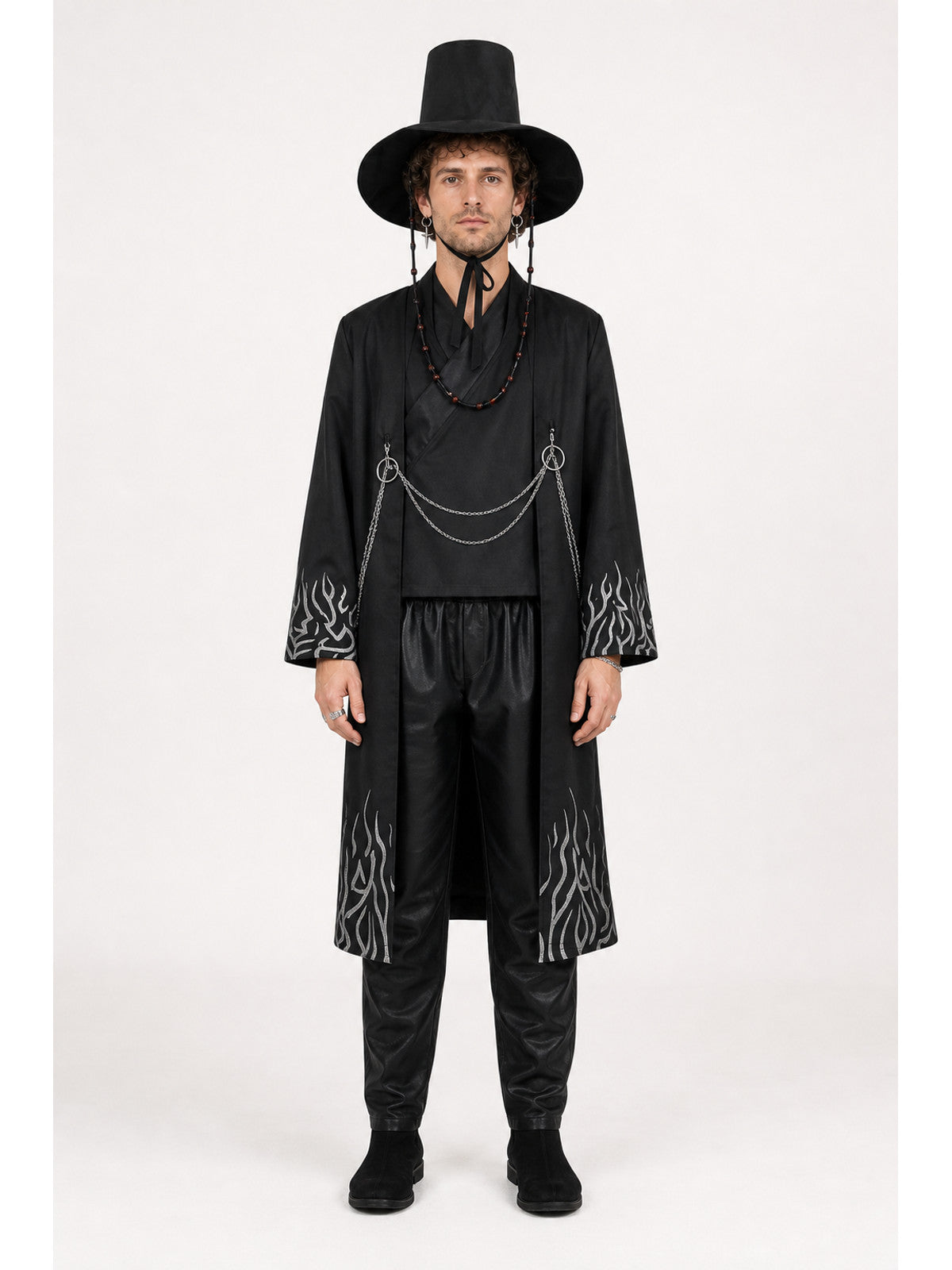 Cosplay Costume with a Wide-Brimmed Hat and Accessories main product view