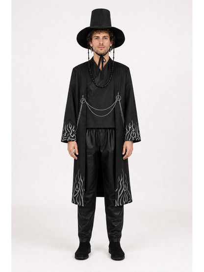 Cosplay Costume with a Wide-Brimmed Hat and Accessories main product view