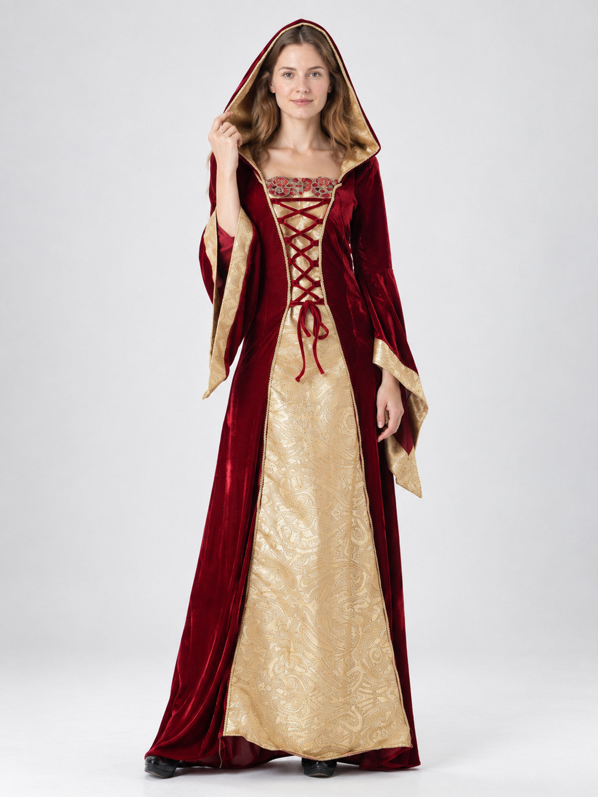 Adult Costume, Hooded Vampire Dress