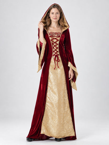 Adult Costume, Hooded Vampire Dress