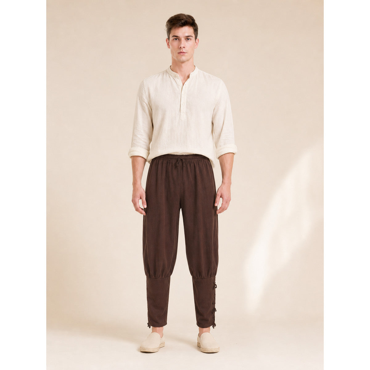 Brown pirate-style pants for cosplay