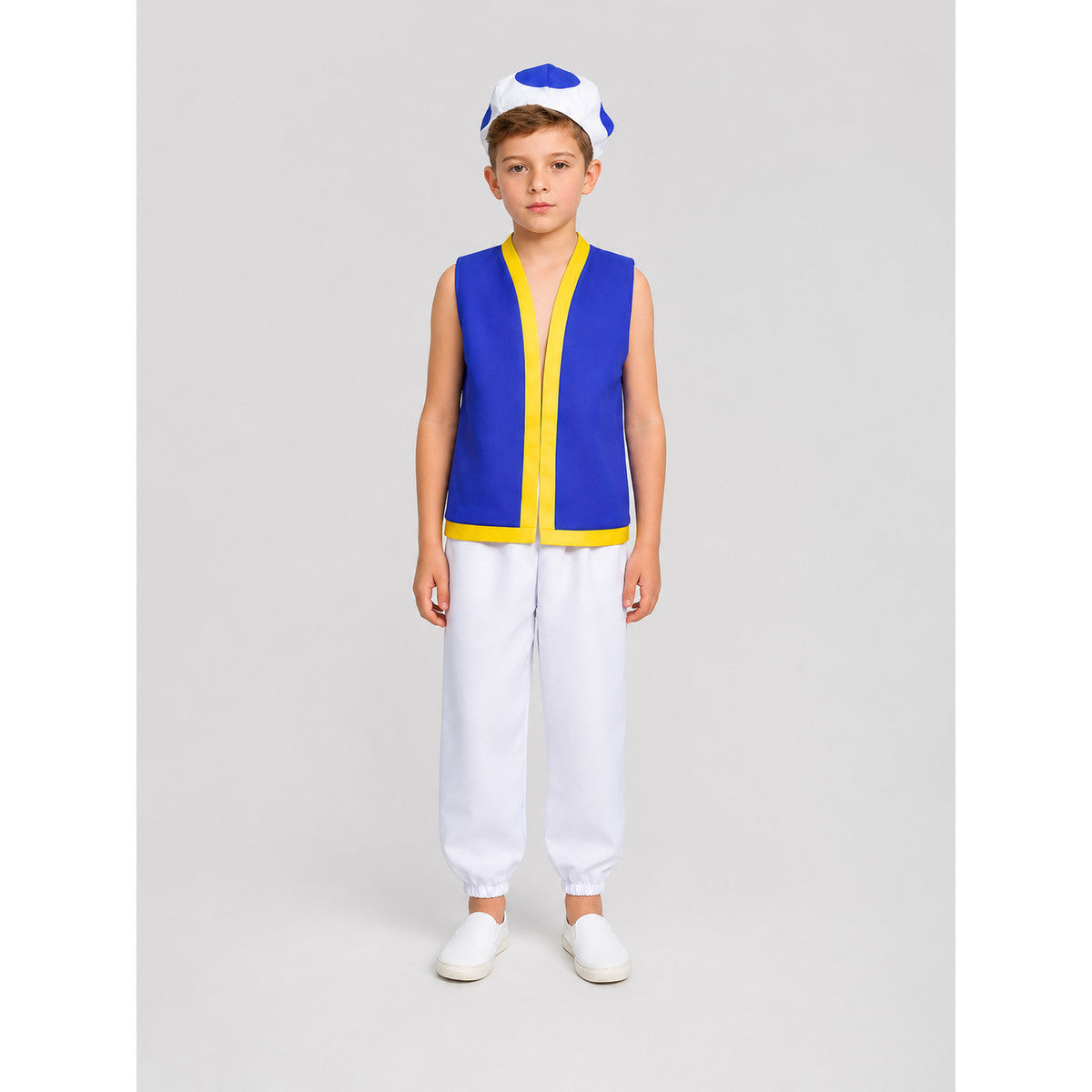3-Piece Toad Carnival Costume for Cosplay on-model view