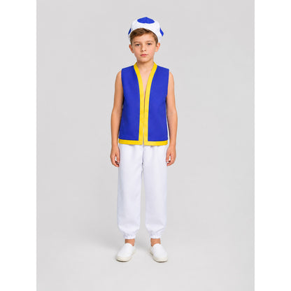 3-Piece Toad Carnival Costume for Cosplay on-model view