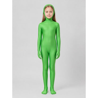 Form-Fitting Green Bodysuit for Carnival