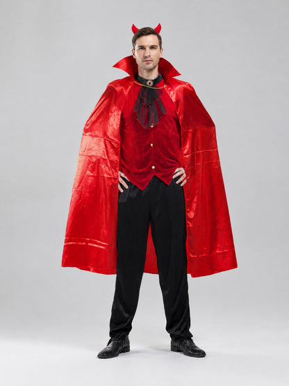 Devil Costume, Red and Black on-model view