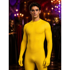 Adult Unisex Yellow Invisible Man Bodysuit Costume Ninja Halloween Outfit