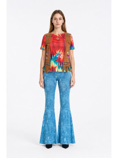 Retro Stage Costume with Fringe and Flared Pants main product view