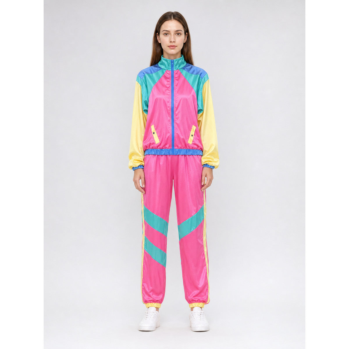 Two-Piece Stage Costume in a Retro Sporty Style on-model view