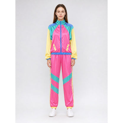 Two-Piece Stage Costume in a Retro Sporty Style on-model view
