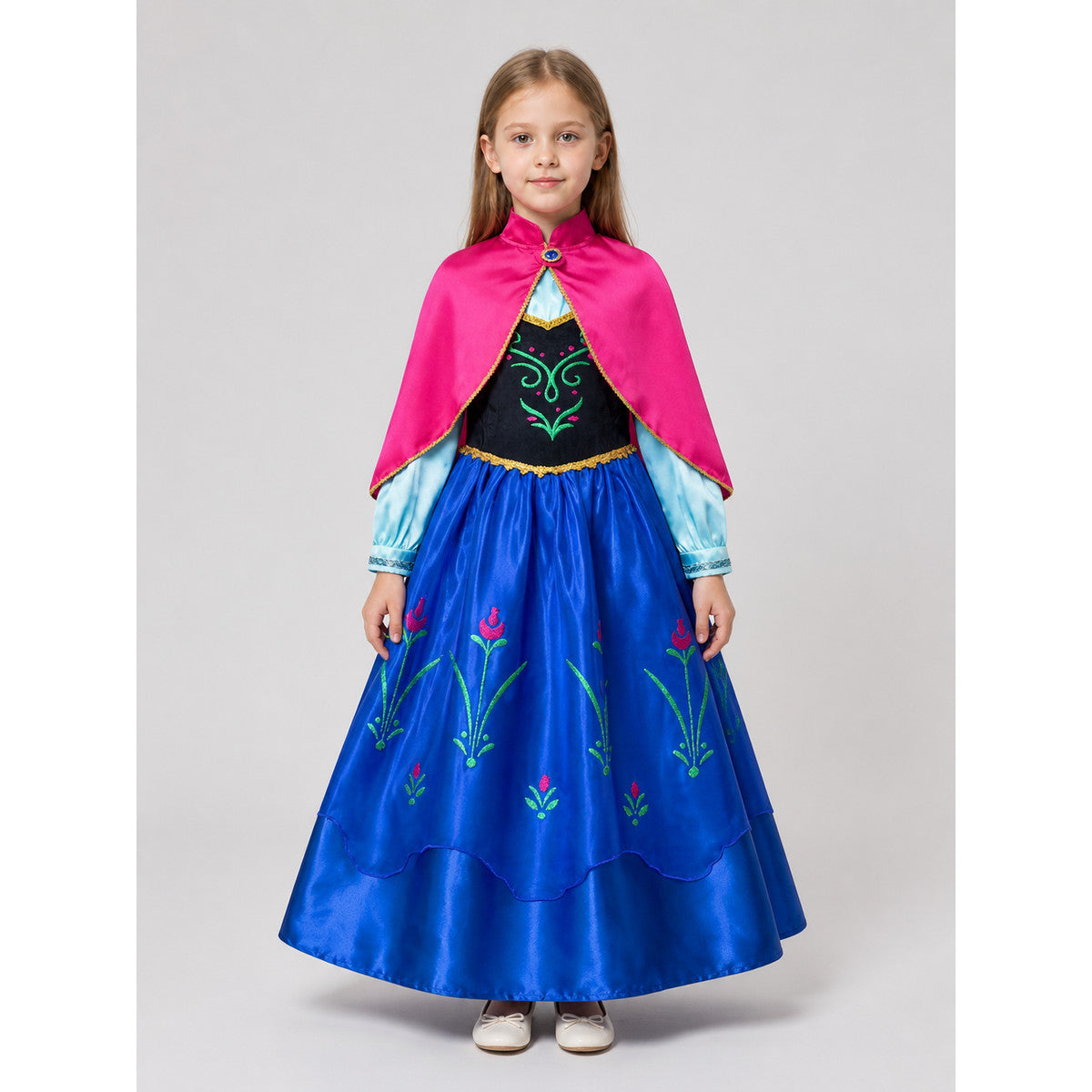 Princess Anna Carnival Dress for Girls on-model view