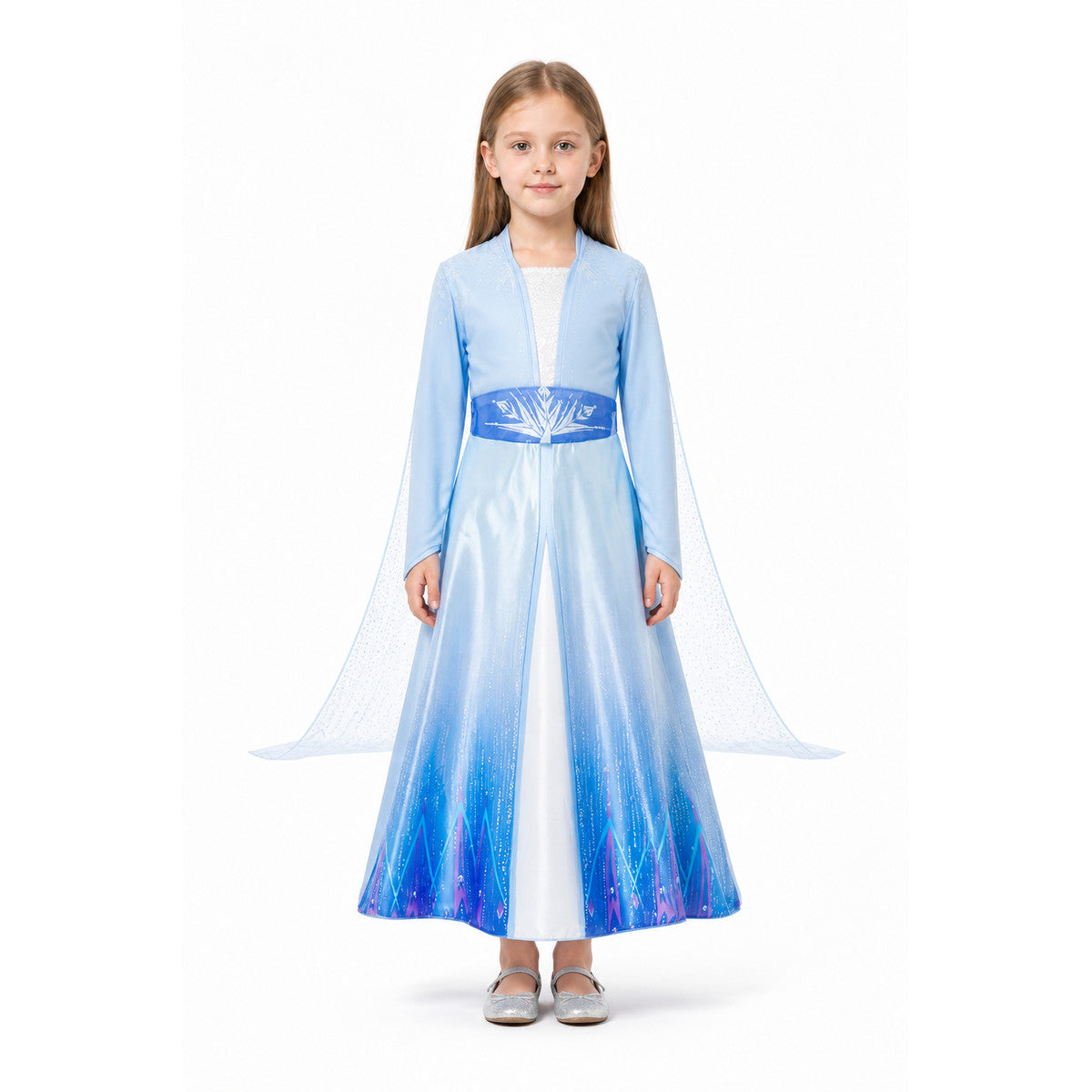 Children's Blue Long-Sleeve Dress Costume main product view
