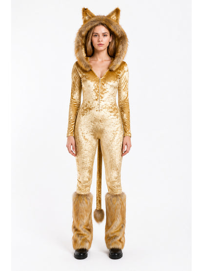 Costume jumpsuit with ears and tail main product view