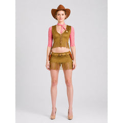 Cowboy Stage Costume with Fringe and Holsters