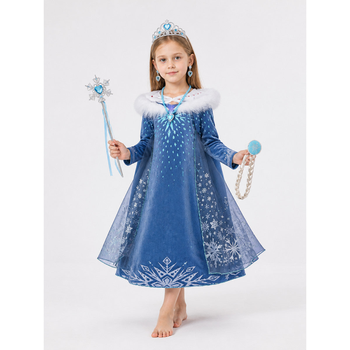 Snow Queen Costume for Halloween and Cosplay main product view