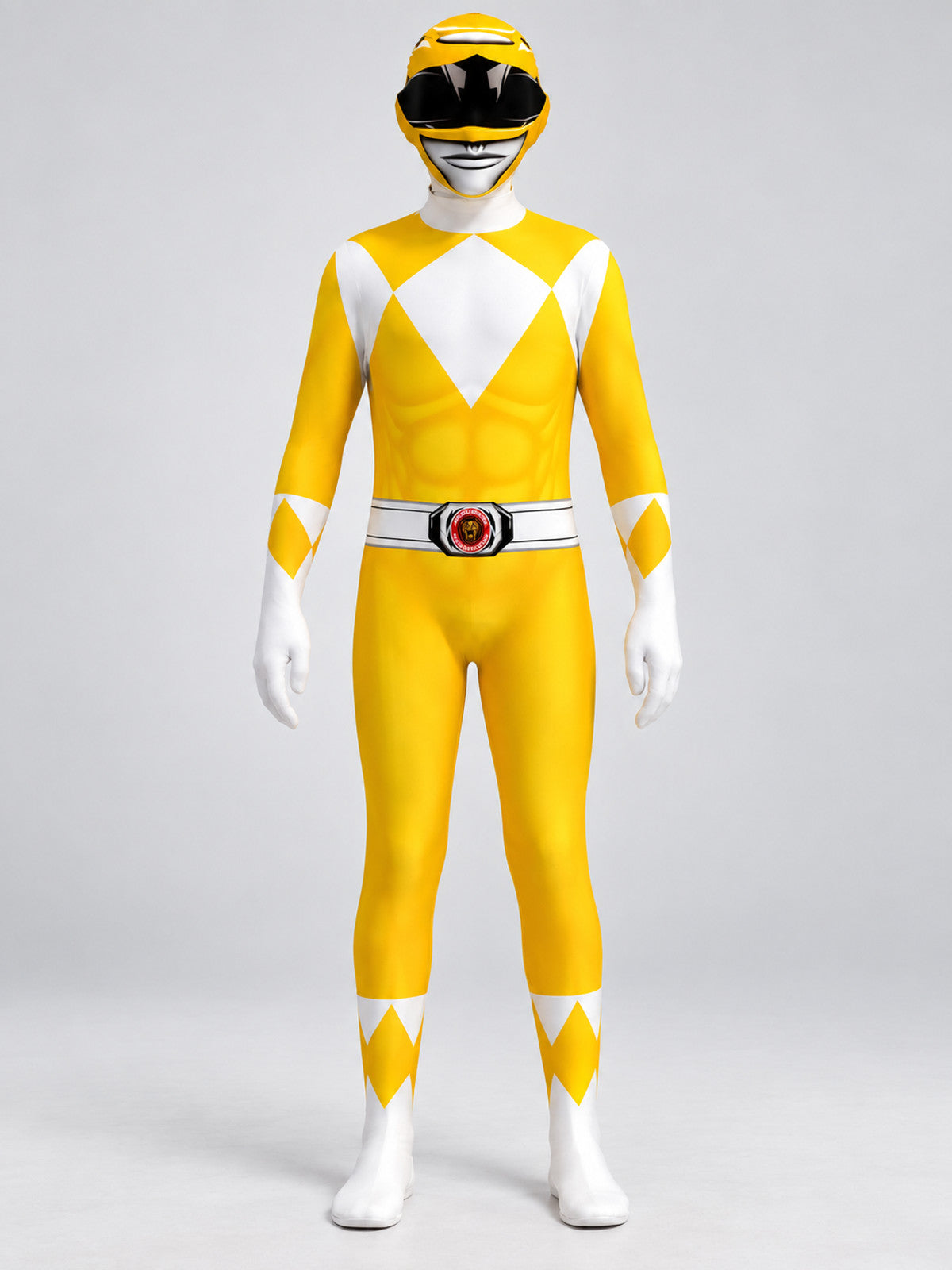 Yellow Superhero Costume for Kids and Adults