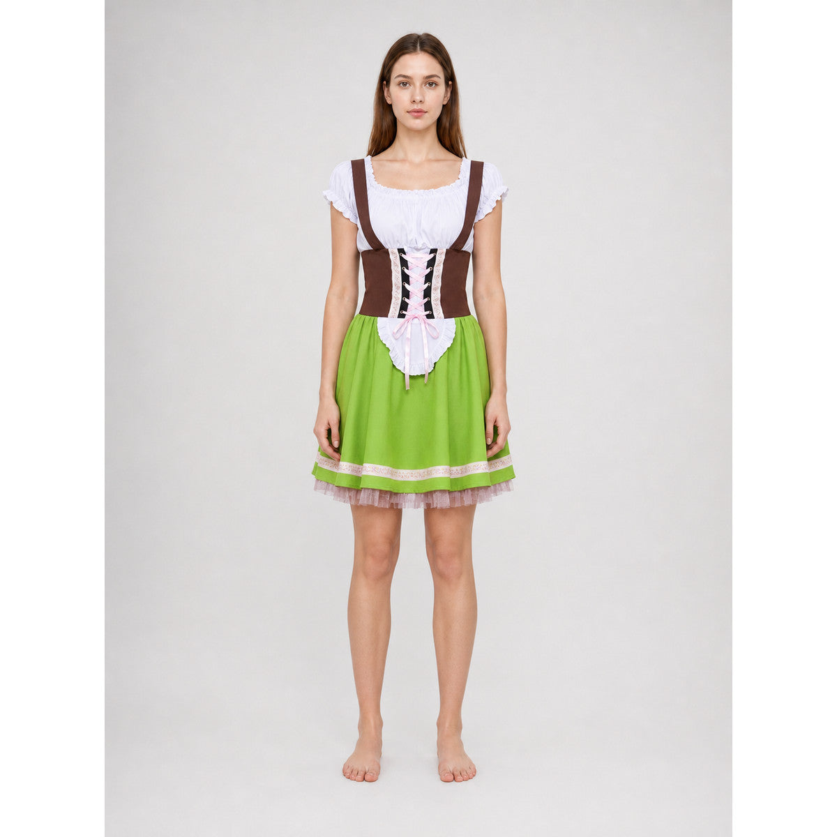 Folk-style dress for stage performances and events