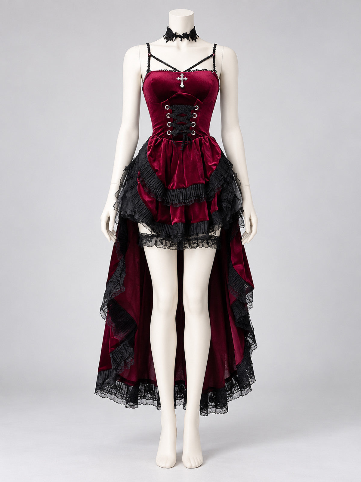 Red Gothic Halloween Dress