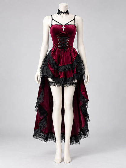 Red Gothic Halloween Dress